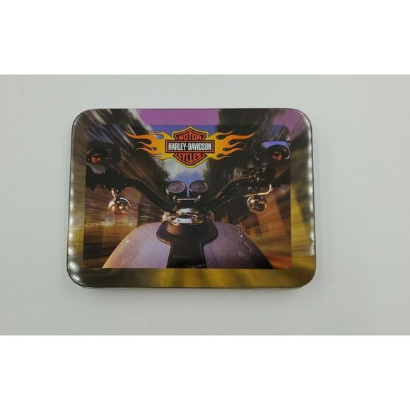 Harley Davidson Playing Cards In Collectible Tin 2 Sets 4 Packs - Picture 7 of 12